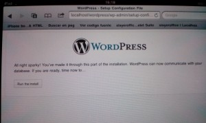 instalación WordPress