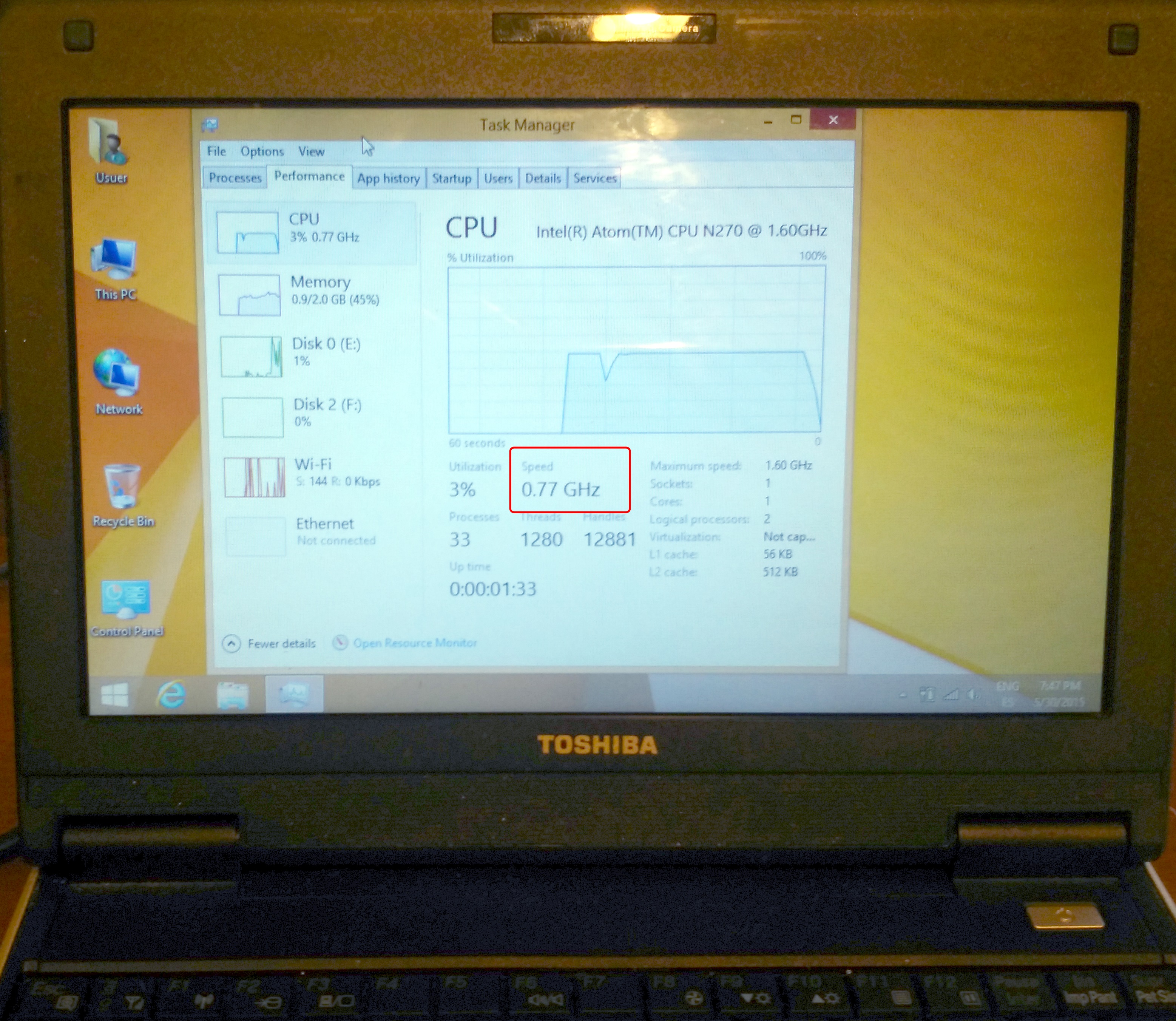 Assimilatie Teleurgesteld voorzien Windows 10 y Windows 8.1 en un Netbook (Atom N270) Rendimiento CPU – Abraza  la Web